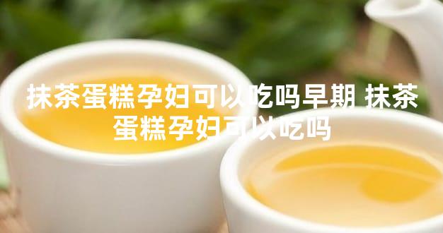 抹茶蛋糕孕妇可以吃吗早期 抹茶蛋糕孕妇可以吃吗